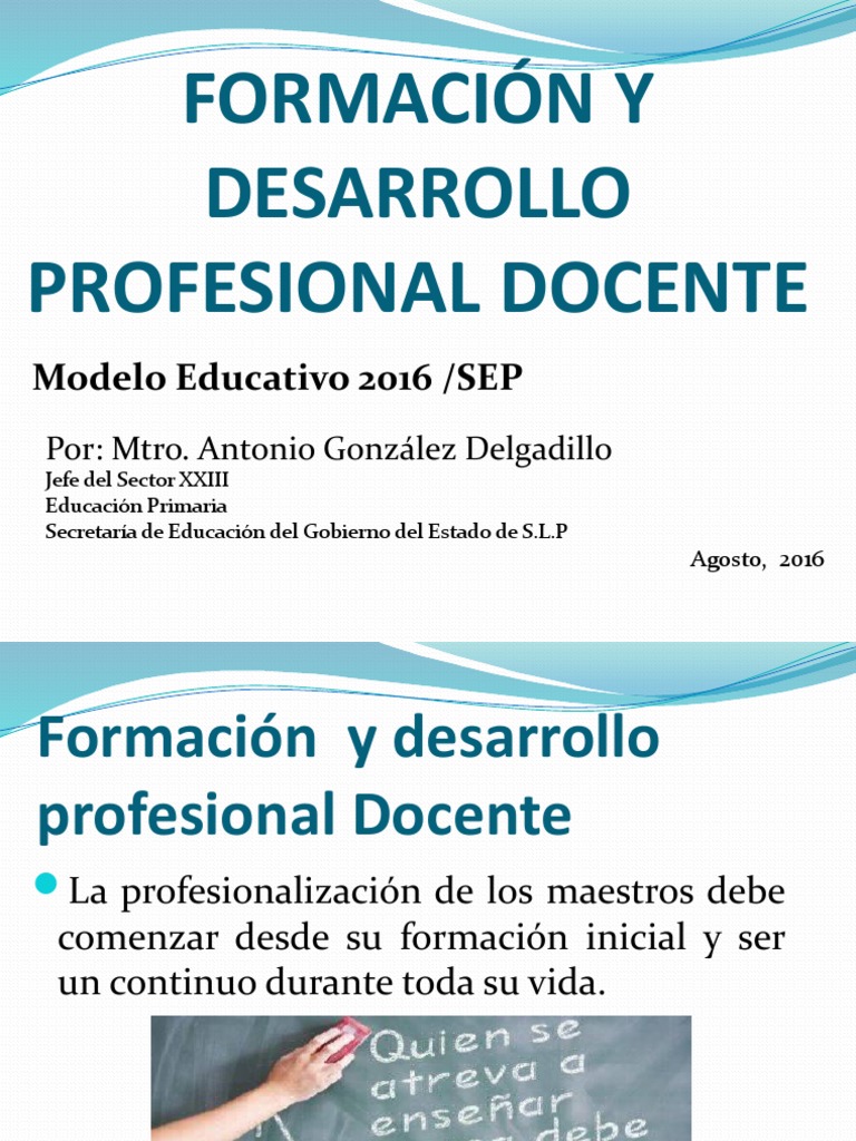 D. Formación y Desarrollo Profesional Docente | PDF | Evaluación | Maestros