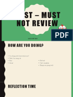 Must - Must Not Review