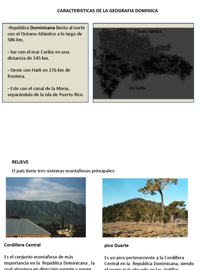 Geografía y Relieve de República Dominicana | PDF | República ...