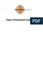 Paper Presentation Guidelines