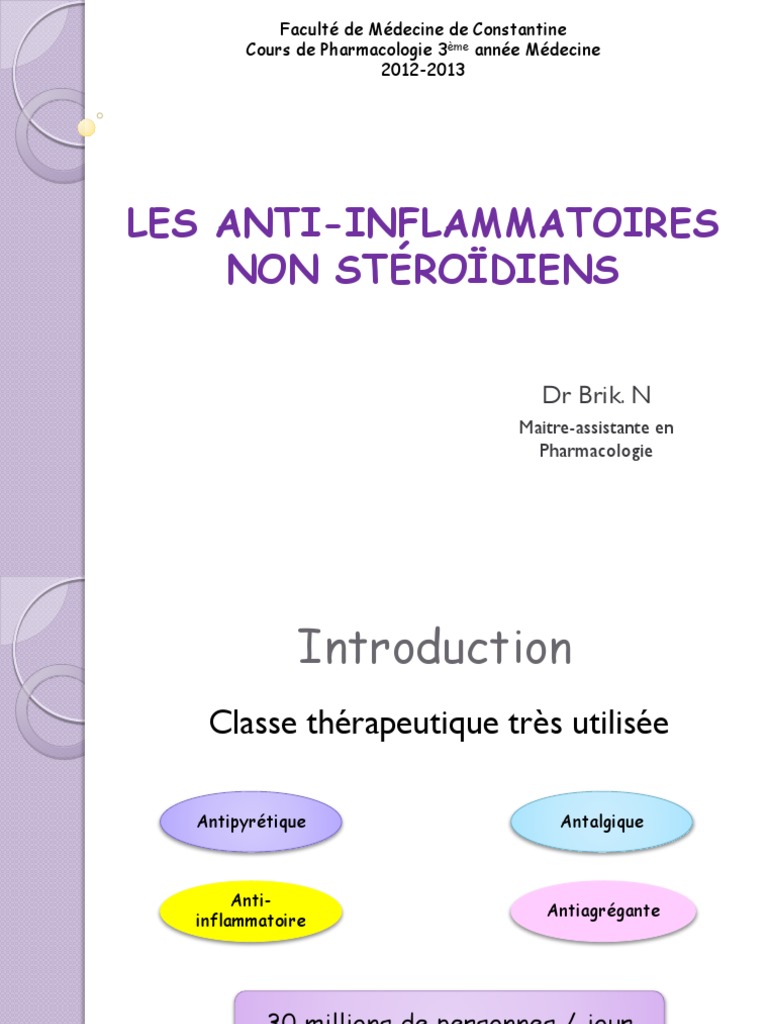 Anti Inflammatoire Nons Steroidien – QIWS
