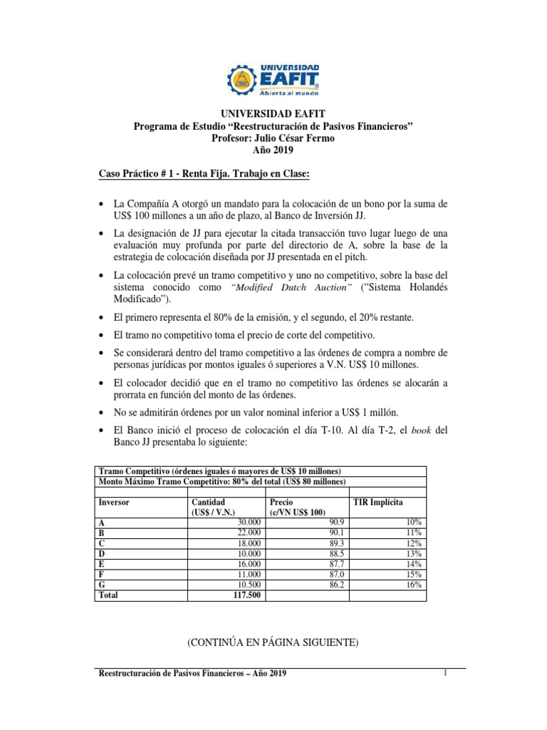 Caso Práctico 1 Modified Dutch Auction (Noviembre 2019) PDF PDF