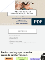 Trabajo Social en El Adulto Mayor