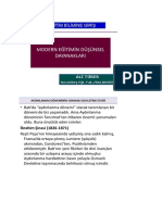 Modernleşme Dönemi Eğitim Düşünceleri