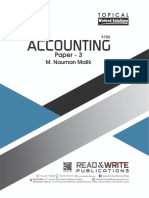 113 A Level Accounting Paper 3 (Topical & Yearly)