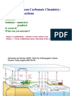 Lecture 8: Ocean Carbonate Chemistry: Carbonate Reactions