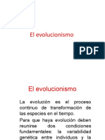 El Evolucionismo