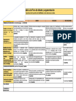 Rúbrica para Evaluar Foro de Debate y Argumentación