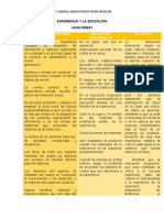 Experiencia y La Educación