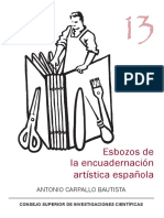 Antonio Carpallo Bautista - Esbozos de La Encuadernación Artística Española PDF