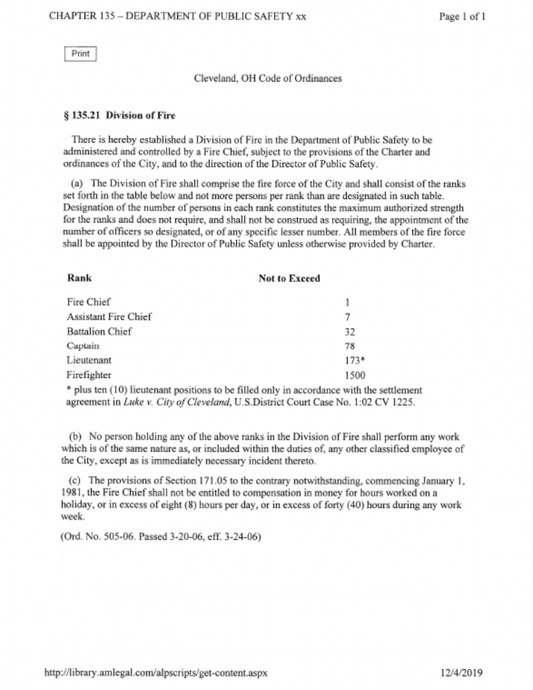 Cleveland Division of Fire Code of Ordinances | PDF
