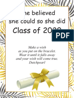 Class of 2020: She Believed She Could So She Did