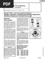 Tyco TY-FRB Sprinkler Data Sheet | PDF | Fire Sprinkler System ...