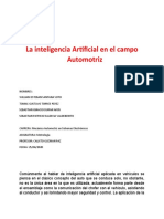 La Inteligencia Artificial en El Campo Automotiz