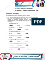 Evidence Recognizing Body Parts