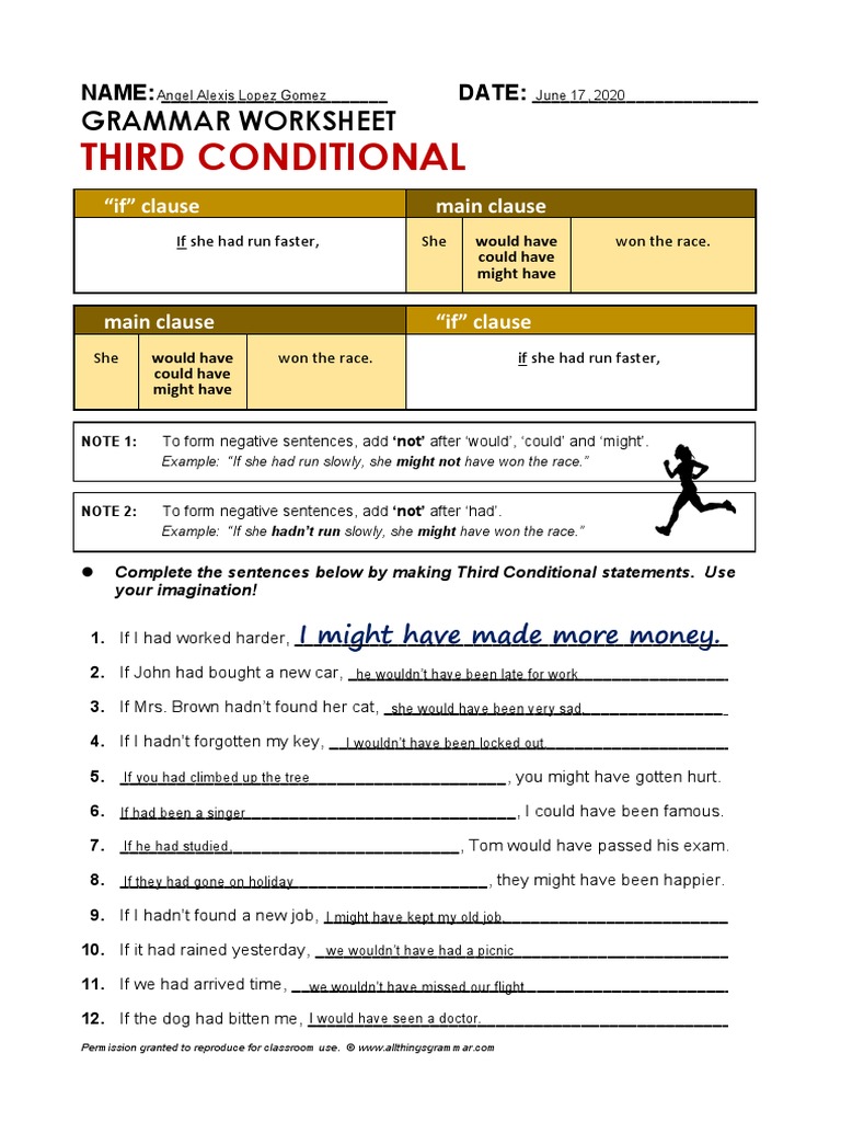 Third Conditional Practice 2 PDF | PDF