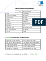 ENGL100 Grammar 2-1 - Personal Pronouns and To Be