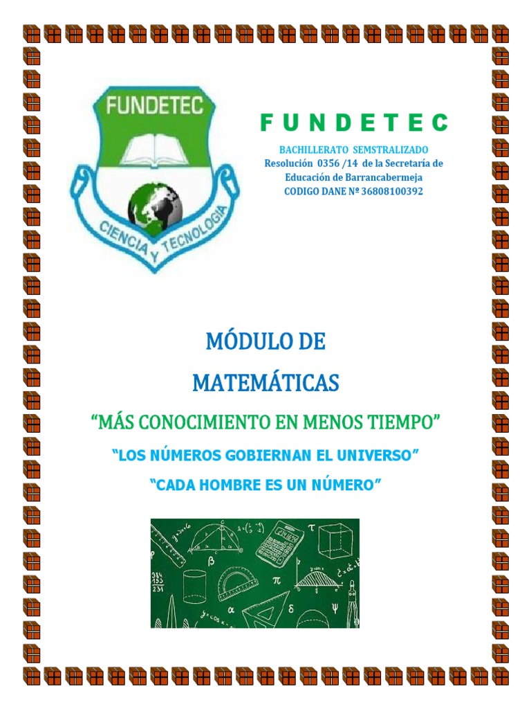 Modulo Completo Matematicas PDF | PDF
