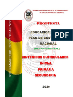 Plan Nivel Inicial Contenidos PDF