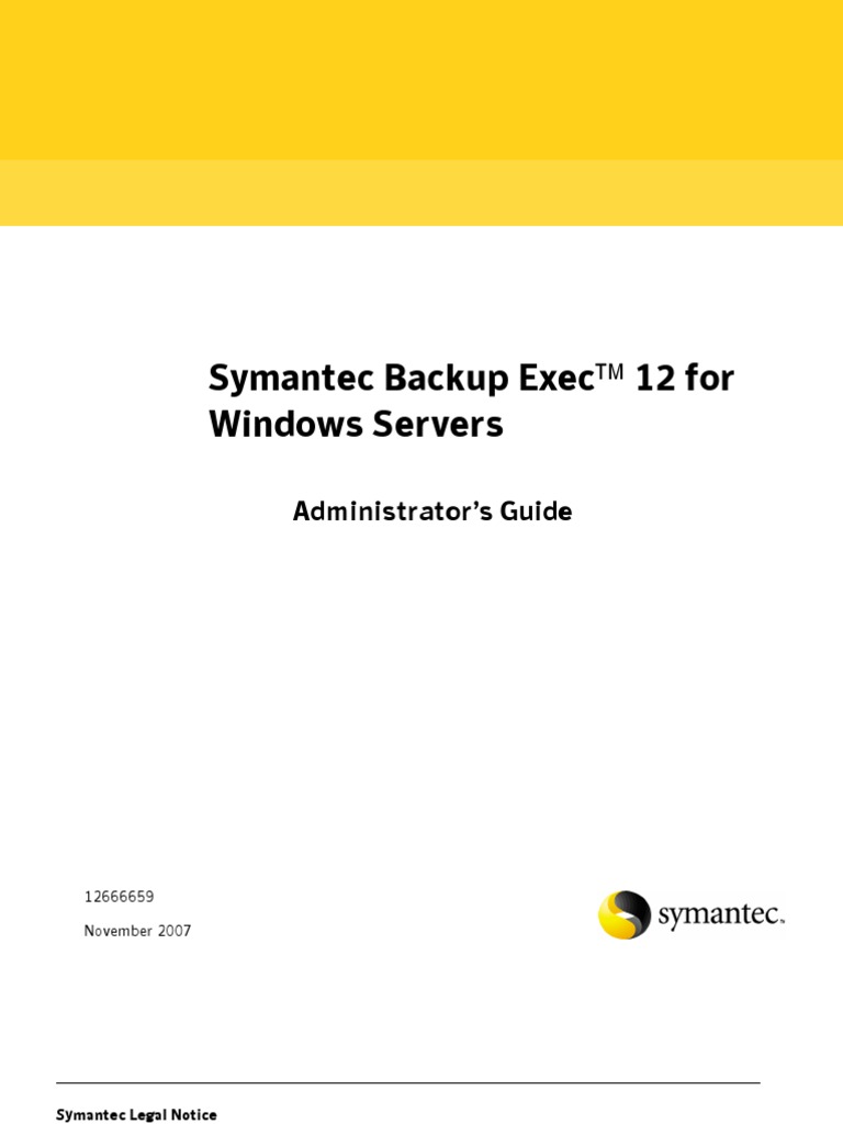 Backup Exec 12 | PDF