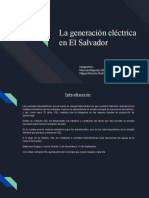 La Generación Eléctrica en El Salvador