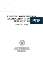 English Regents Sampler 2010