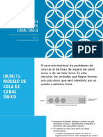 Modelo de Línea de Espera de Canal Único PDF