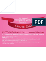 Freedom To Marry Save The Date