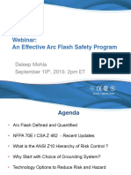 Webinar: An Effective Arc Flash Safety Program: Daleep Mohla September 10, 2015: 2pm ET