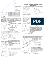 Theorems On Circles