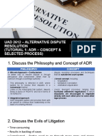 ADR Concept & Selected Process