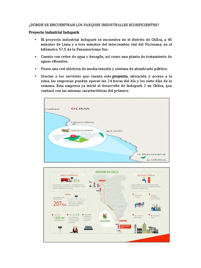 Dónde Se Encuentran Los Parques Industriales Ecoeficientes | PDF
