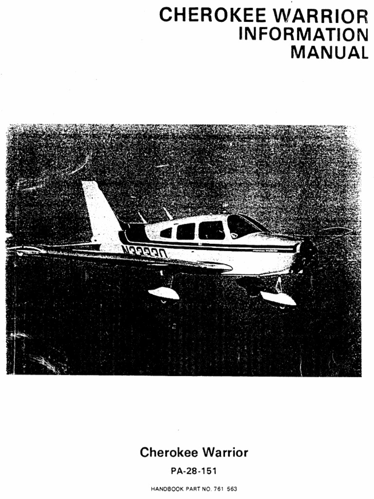 Piper Warrior PA28151 POH 1974 PDF PDF