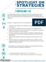 Incorporate 3 Truths and 1 Lie activity to strengthen digital literacy