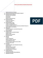 Indice Informe Análisis Gestión Empresarial