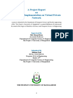 A Project Report On Analysis & Implementation On Virtual Private Network