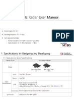 Mar120 - 77Ghz Radar User Manual: Power Supply: DC 12 V Operating Frequency: 76 77 GHZ