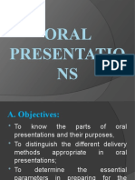 Oral Presentations