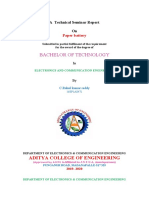 Bachelor of Technology: Aditya College of Engineering