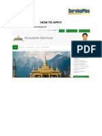 How To Apply: 1. Visit Http://eservice - Arunachal.gov - in