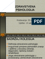 Kolegij Zdravstvena Psihologija 1