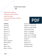 List Type Softcase Custom 2020