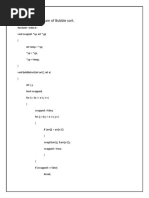 Q.5 Write A Program of Bubble Sort