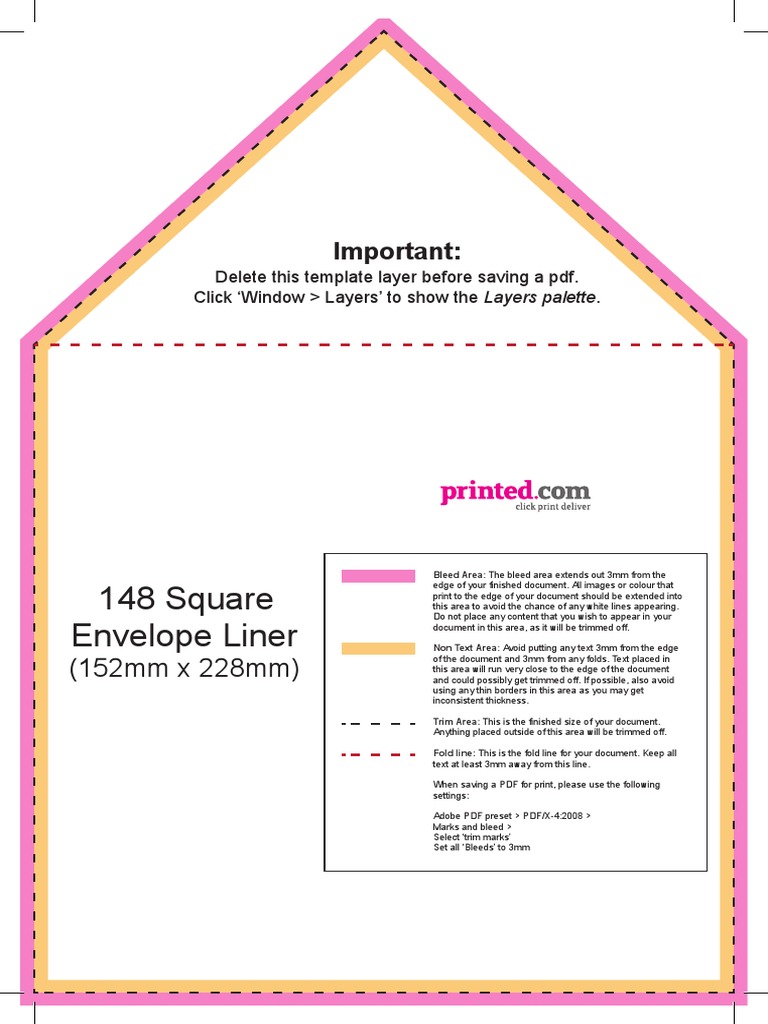Envelope Liner Design Guidelines | PDF
