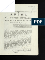 Anacharsis Cloots Appel Au Genre Humain 1793 PDF