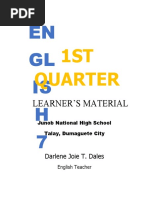 1st Quarter Learning Material - Week 1