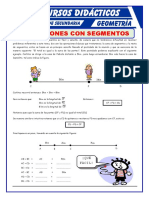 Adición y Sustracción de Segmentos para Primero de Secundaria PDF