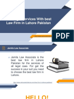 Best Law Firm in Lahore Pakistan - Get Success in Your Suit by Jamila Law Associate