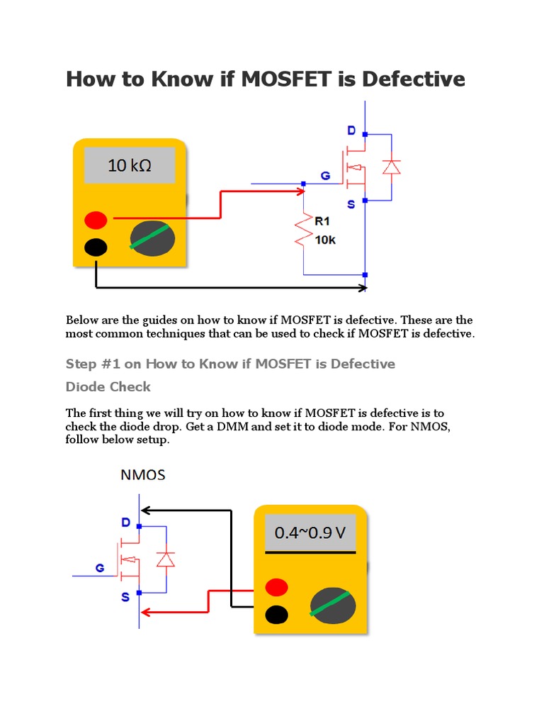 How to Know if MOSFET is Defective