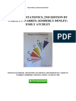 Beginning Statistics 2nd Edition by Carolyn Warren Kimberly Denley Emily Atchley